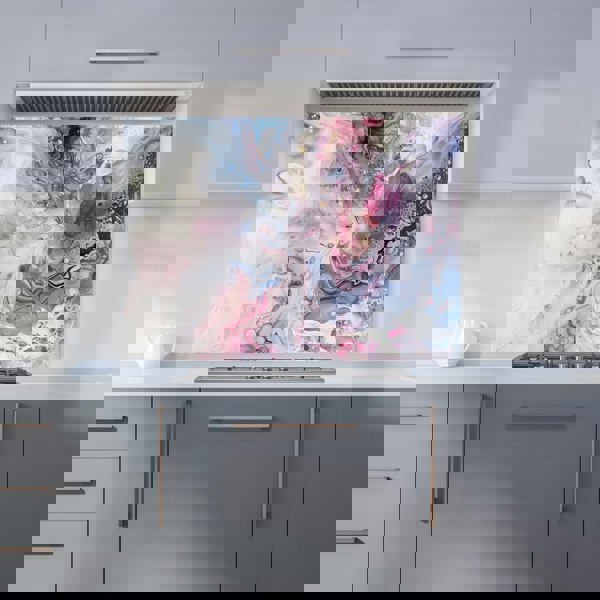 Warren Reed - Designer Ethereal Swirls: Dreams In Motion Kitchen Splashback