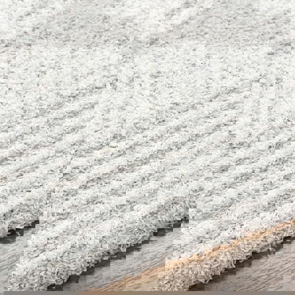 Livabliss Urban Shag-Modern Grey White Soft Plush Pile Rug