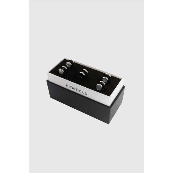 Limehaus Mother Of Pearl & Onyx Reversible Dress Studs