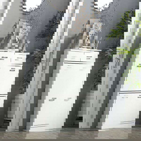 Flip-down Shoe Cabinet