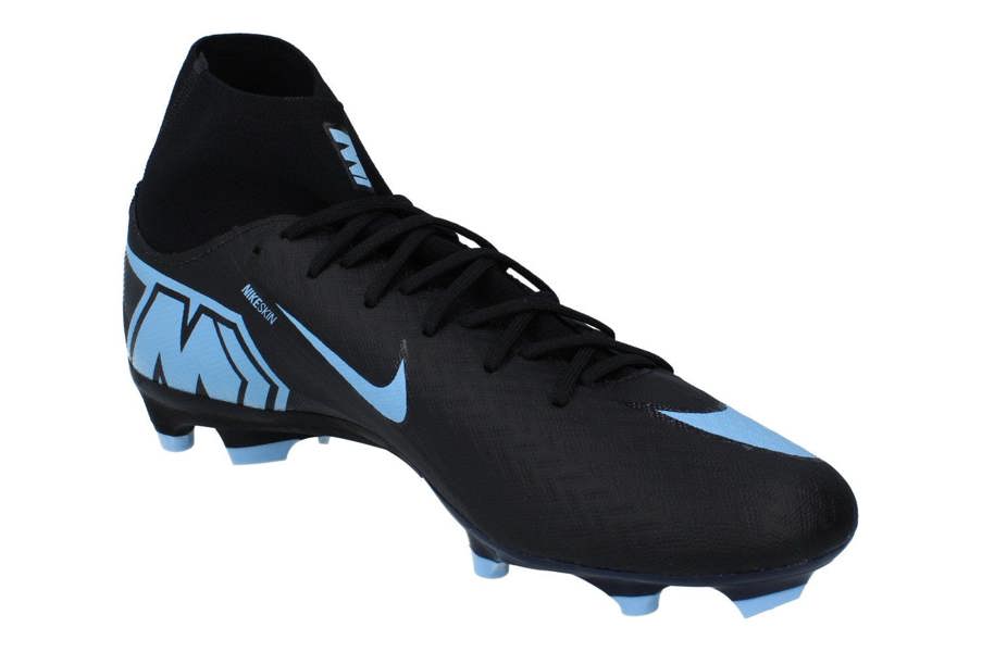 Nike Zoom Superfly 10 Academy Fg/Mg Mens Football Boots Fq1456 Soccer Cleats  001 - Black Ice Blue 001 - Photo 3