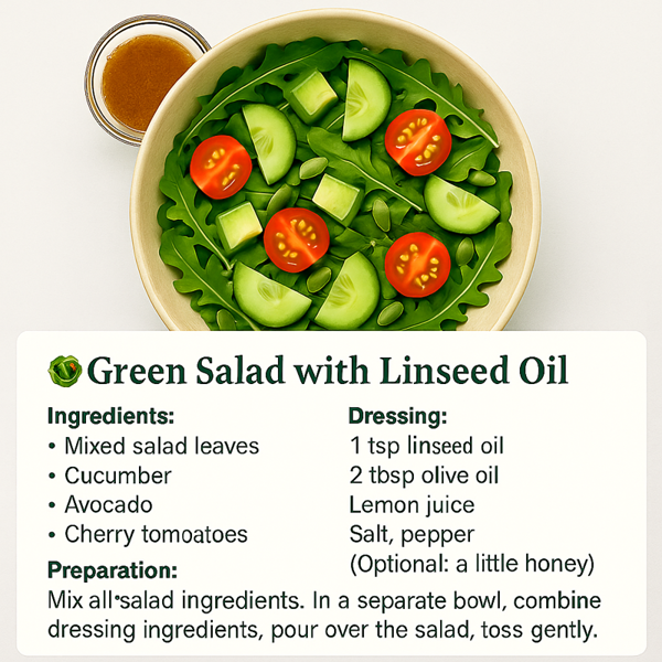 Ol'Vita Linseed | Flaxseed Oil for Dr Budwig Diet | Cold Pressed | Unrefined