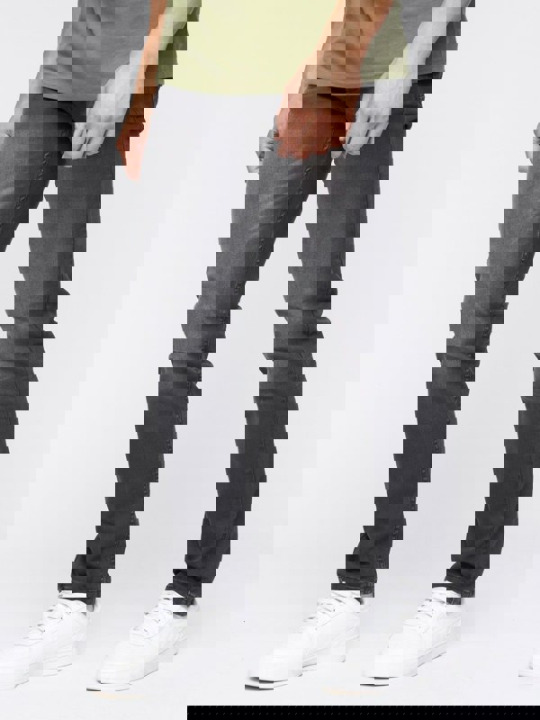 Crosshatch Malcolm Slim Fit Jeans Dark Charcoal