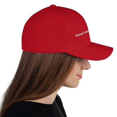 Structured Twill Cap - Red