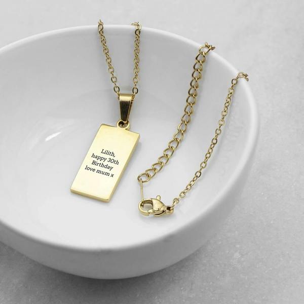 Personalised Moon Tarot Card Necklace - alternative angle