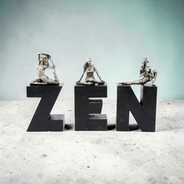 Sil ZEN YOGA LETTERS DECORATIVE HOME ACCENTS DECOR