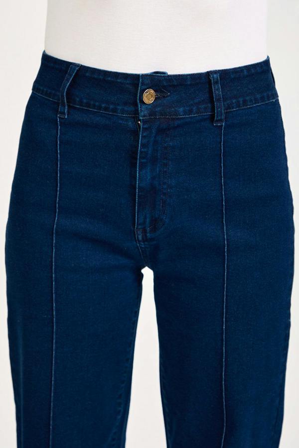 Mudflower Denim Wash Wide Leg Jeans