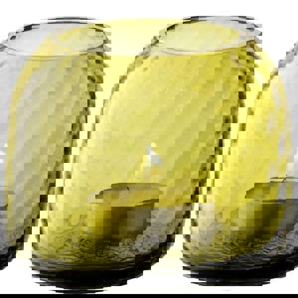 LSA Dapple Tealight Holder Vase 7cm Woodland Green