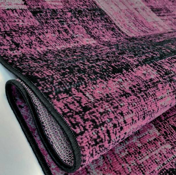 Deep Purple Rug Geometric Large XL Small Soft Modern Room Carpet Abstract Rug