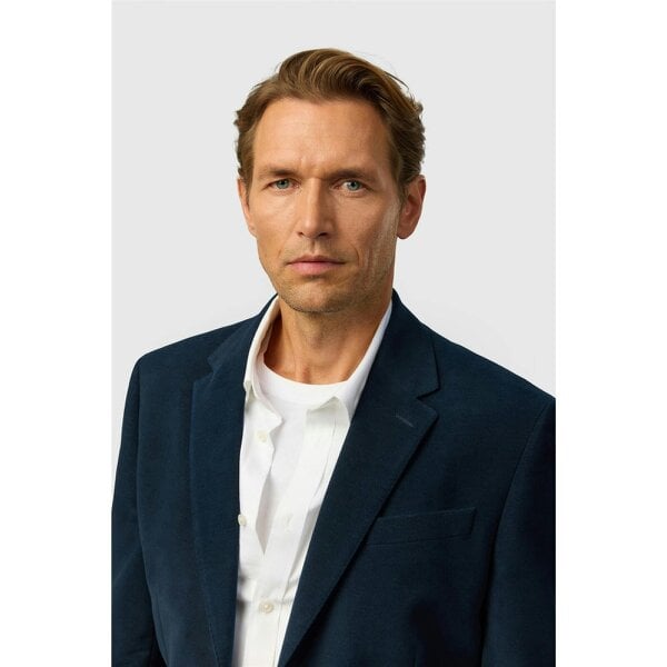 Ted Baker Tailored Fit Navy Moleskin Jacket