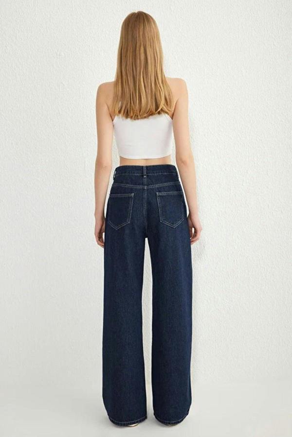 WOVCOR Normal Waist Wide Leg Jeans