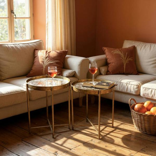 45/53CM SET 2 OVAL TABLE