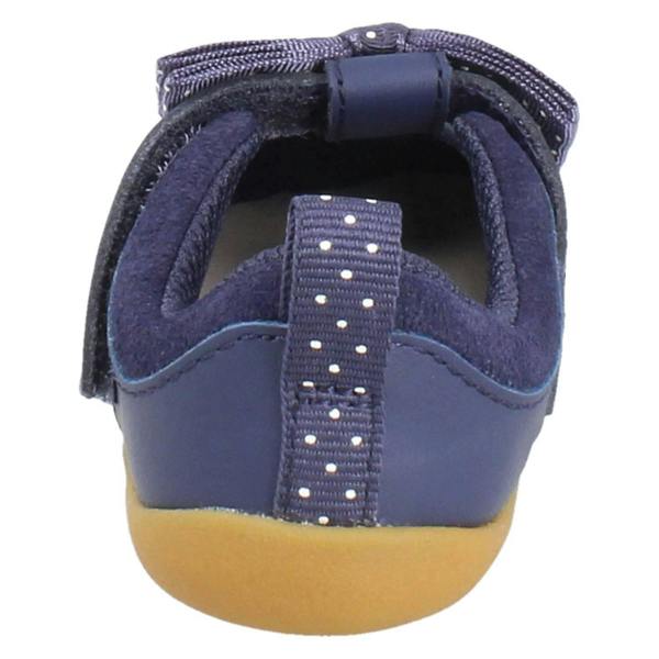 Clarks Girls Clarks Polka Dot T-Bar Pre Walking Shoes Roamer Trim