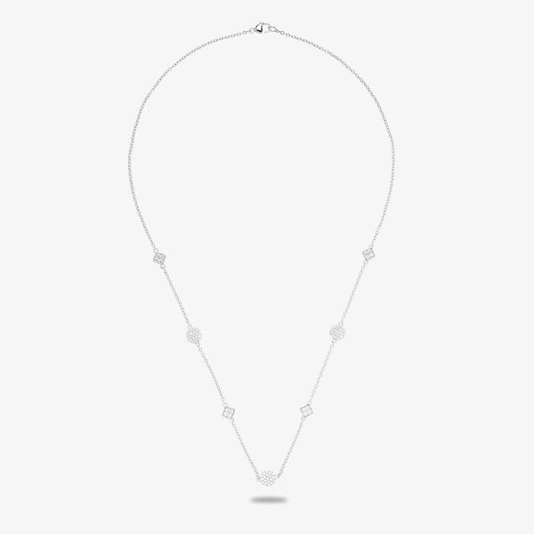 Rosa Lea Pave Squares & Circles Necklace AM-2THB017804