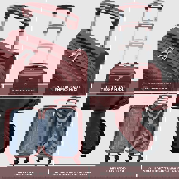 Flight Knight 40x20x25cm Ryanair Free Underseat Cabin Carryon Suitcase 100+ Airlines