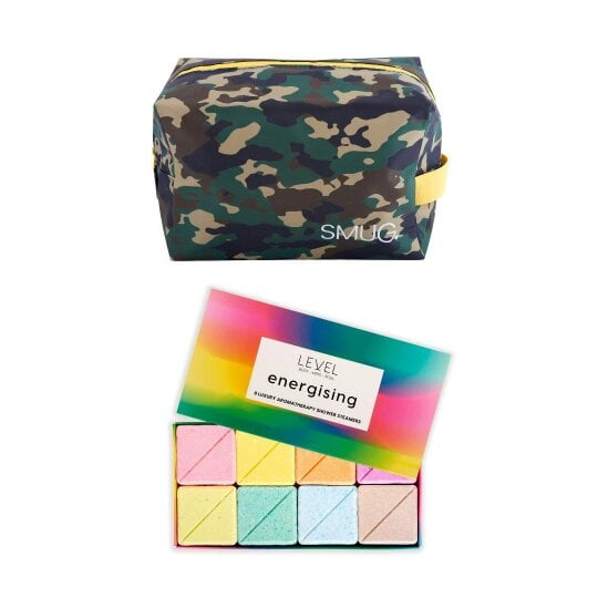 SMUG Wake-Up Wash Bag Set – Various Prints - Green Camo