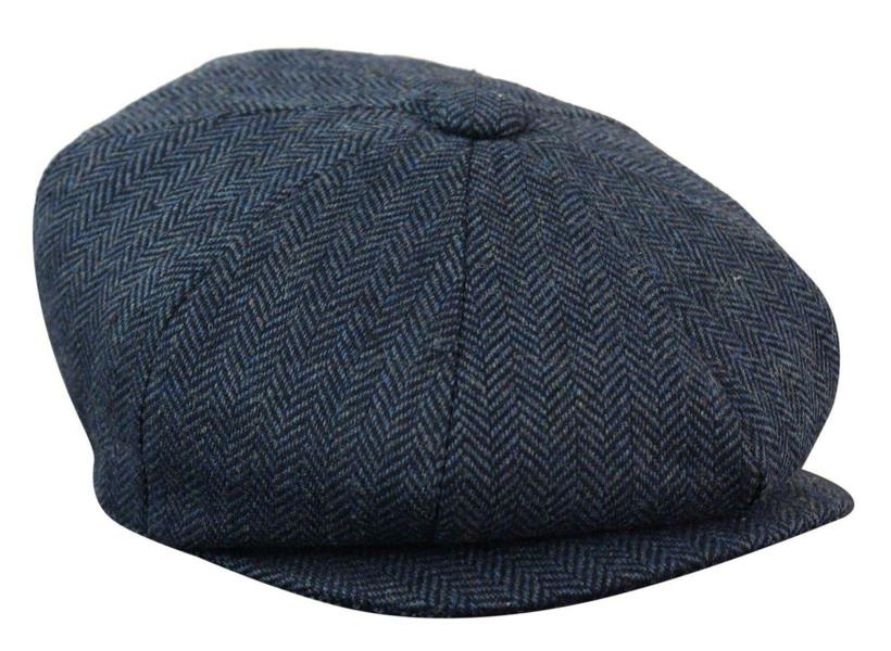 Infinity Leather Mens Peaky Blinders Tweed Gatsby Hat