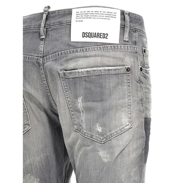 DSQUARED2 Sexy Twist Jeans Worn Faded Style Grey Jeans W28