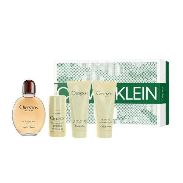 Calvin Klein Men's Aftershave Calvin Klein Obsession for Men Eau de Toilette Men's Aftershave Grooming Gift Set