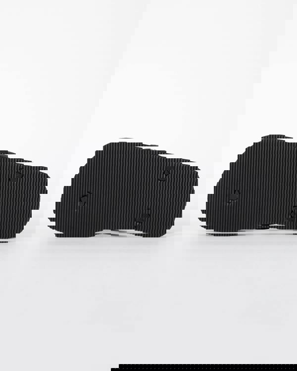 sole of Emporio Armani Mens Flip Flops with Logo Strap in Black and White