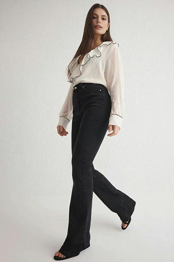 WOVCOR High Waist Comfort Flare Jeans