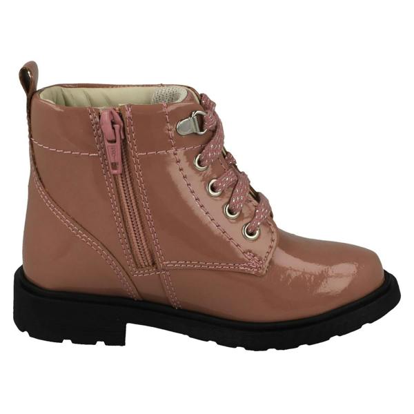 Clarks Girls Clarks Lace Up Detailed Ankle Boots Astrol Lace
