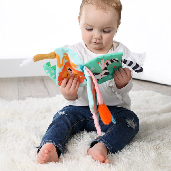 SES Creative Sensory animal tails cloth book