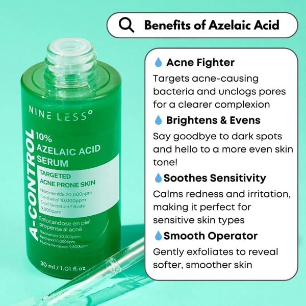 NINELESS A-Control 10% Azelaic Acid Serum - 30ml