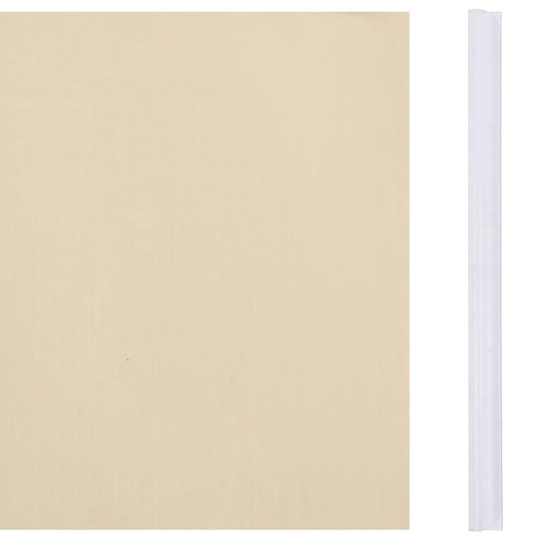 Berkfield Garden Privacy Screen PVC 35x0.19 m Cream