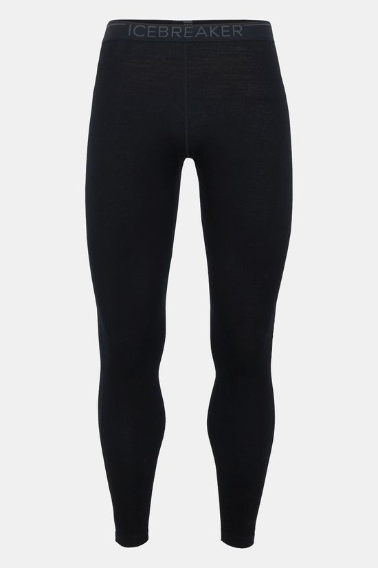 Icebreaker Men's Merino Wool 260 Tech Base Layer Leggings - Black