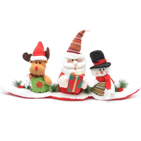 35in Musical Animatic Teddy Christmas Decoration Set of 3 Santa, Reindeer and Snowman image 1