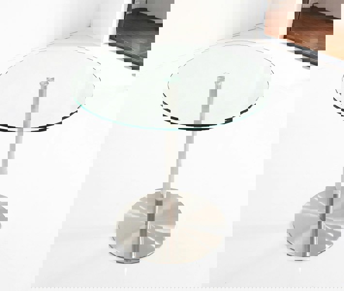 That's Furniture Target 80cm Small Round Glass Dining Table