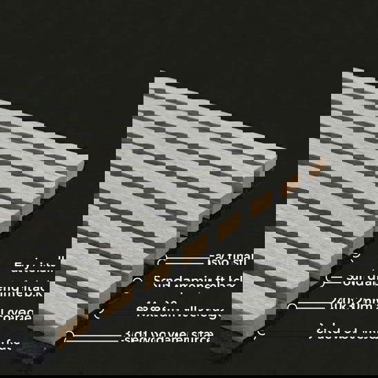 Panel Haus Colour Dove Grey Slat Wall Panel - 240cm x 32cm (2 pack)