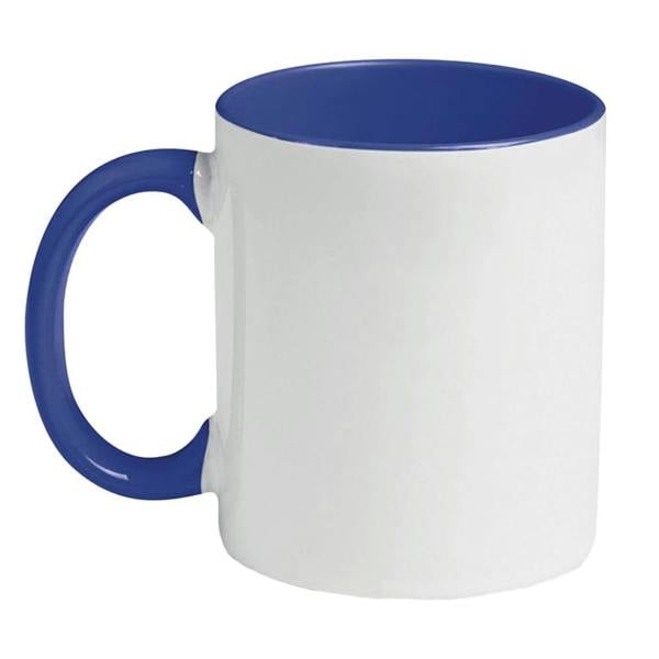 MidOcean Sublimcoly Two Tone Sublimation 300ml Mug - White/French Navy - 