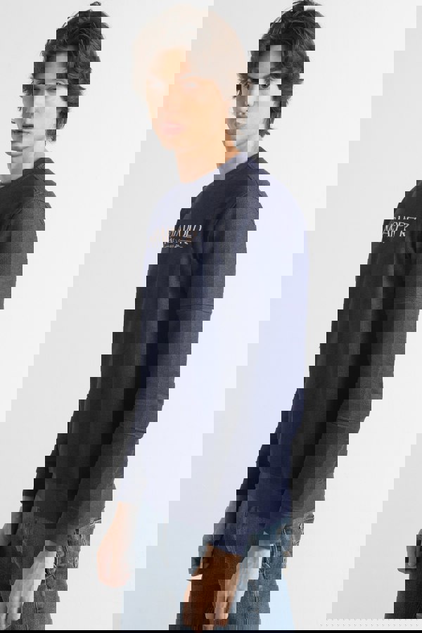 ENORSIA Heavy Pique Terry Crew Neck Sweatshirt