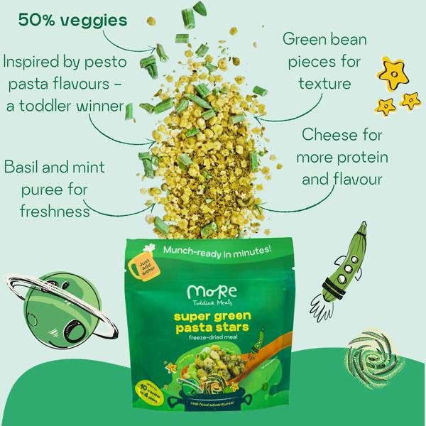 Super Green Pasta Stars More Toddler Meals