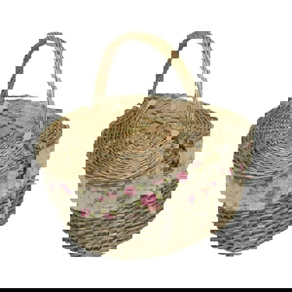 Oval Wicker Picnic Basket
