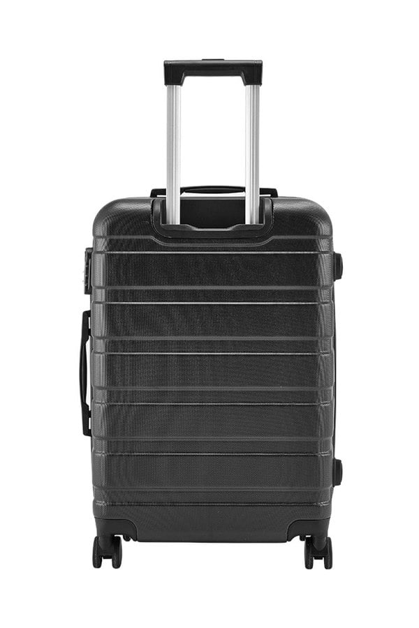 Living and Home Modern Hardshell Rolling Luggage Trolley Travel Case, 28" Black