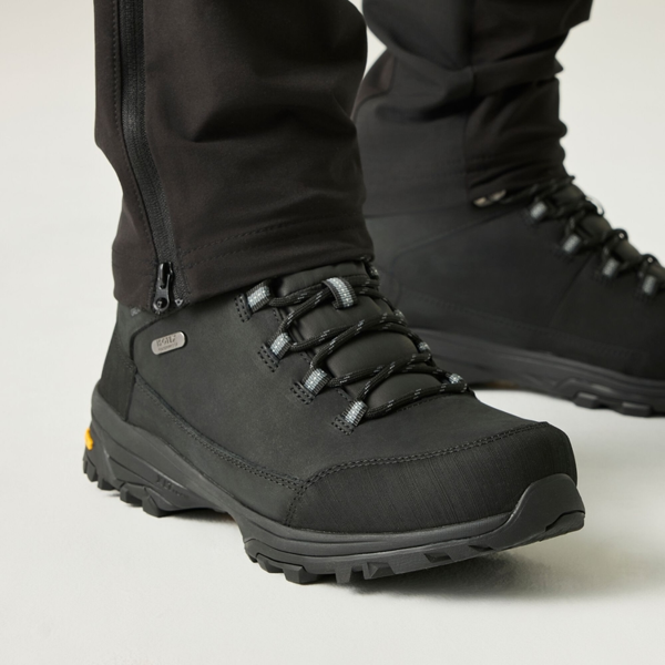 Regatta Mens Burrell Leather Walking Boots - Black