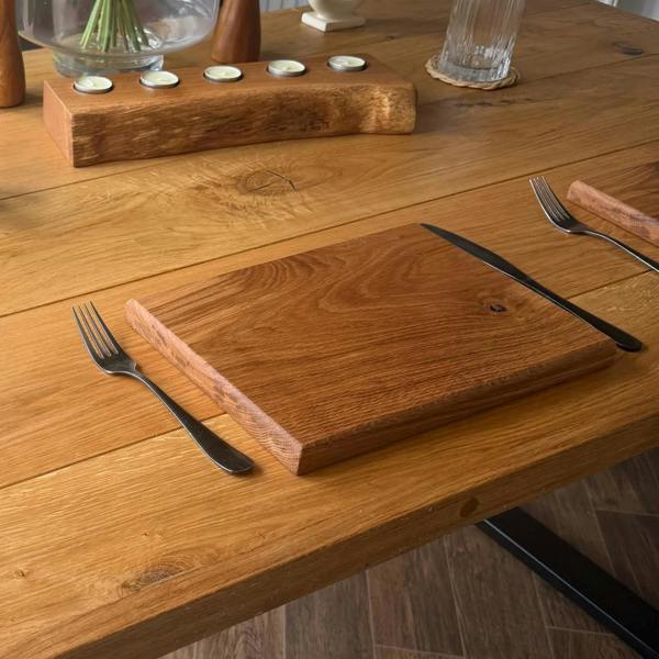 Giraffes & Craftz Chunky Oak Placemats - Luxury Handmade Placemats