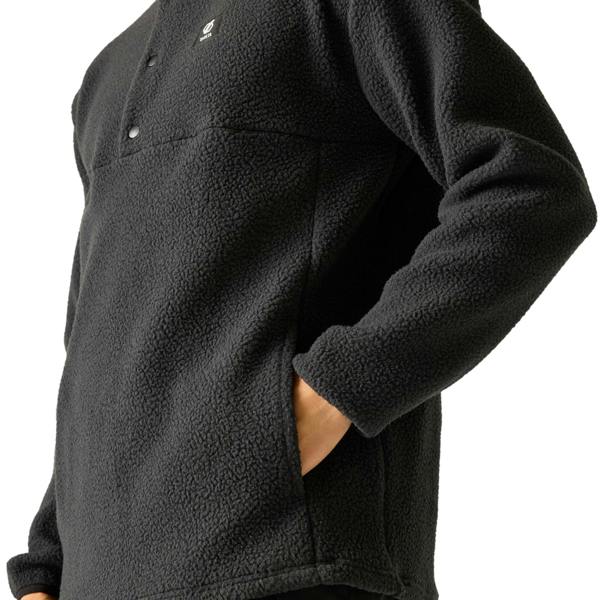 Dare 2B Mens Twin Tip Snap Fleece Top - Black - 
