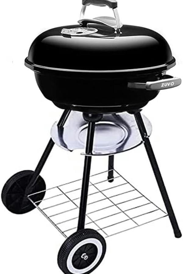 Dyzi 45cm Round Charcoal BBQ Kettle Grill Outdoor Portable Barbecue