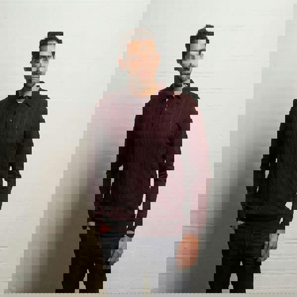 Gabicci G55K24 Merino Polo Neck Sweater Gabicci Classic MULBERRY