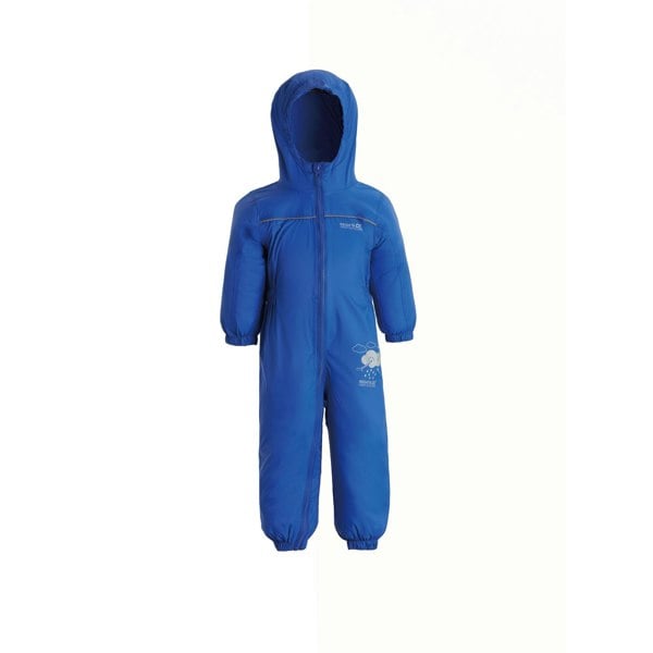 Regatta Great Outdoors Childrens Toddlers Puddle IV Waterproof Rainsuit - Oxford Blue