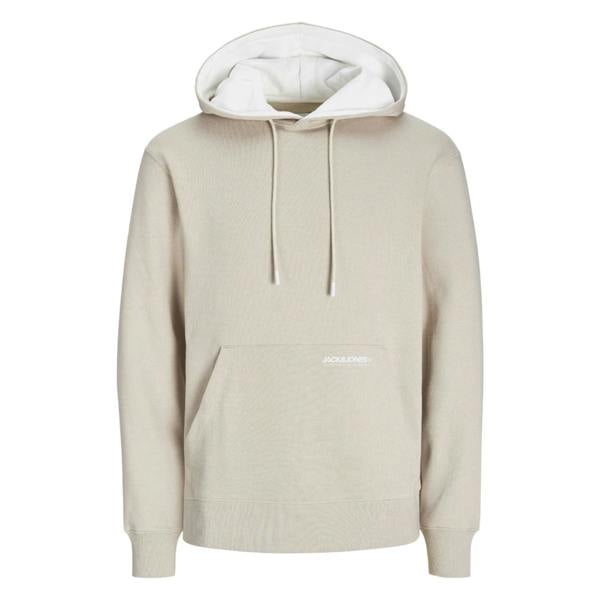 Jack And Jones Mens Elegacy Hoodie - Beige - 