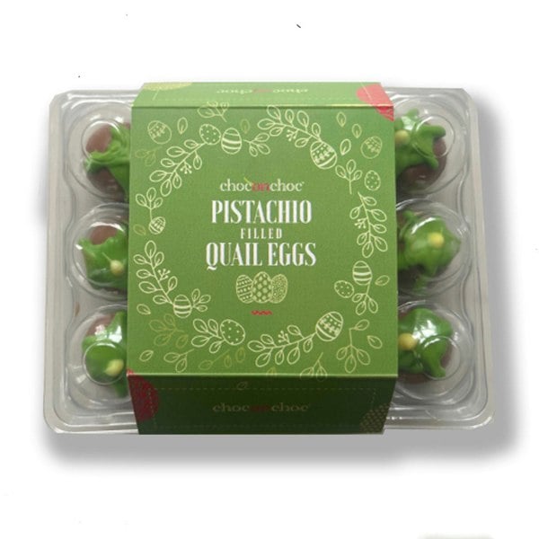 CHOC ON CHOC Pistachio Filled Drippy Quails Eggs