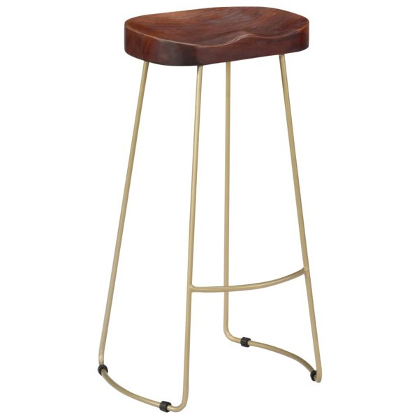 Berkfield Gavin Bar Stools 2 pcs Solid Mango Wood