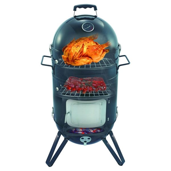 Callow Retail Vertical 14" Premium Charcoal BBQ Smoker Grill (CVBS01)