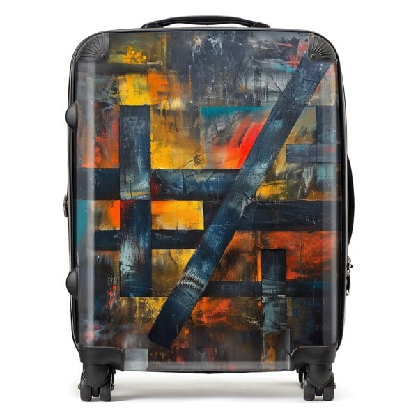 Warren Reed Geometric Interplay: Abstract Patterns Suitcase