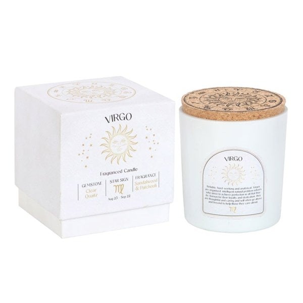 Serano Virgo Sandalwood & Patchouli Gemstone Zodiac Candle